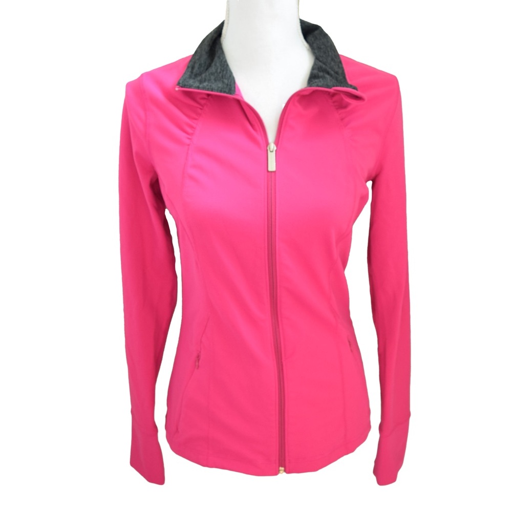UNDER ARMOUR MED Jacket Fitted All Season Gear Women's Poly Blend Full Zip Pink